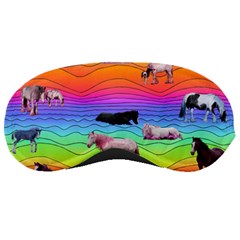 Horses In Rainbow Sleeping Masks