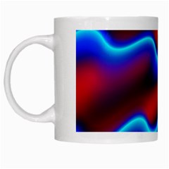 Wave Pattern Background Curve White Mugs by Celenk