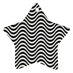 Wave Pattern Wavy Water Seamless Star Ornament (two Sides) by Celenk