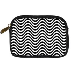 Wave Pattern Wavy Water Seamless Digital Camera Cases by Celenk