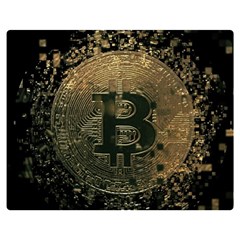 Bitcoin Cryptocurrency Blockchain Double Sided Flano Blanket (medium)  by Celenk