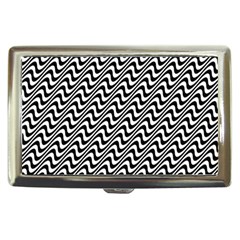 White Line Wave Black Pattern Cigarette Money Cases