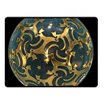 Sphere Orb Decoration 3d Double Sided Fleece Blanket (Small)  45 x34  Blanket Back