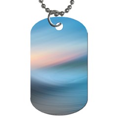 Wave Background Pattern Abstract Lines Light Dog Tag (two Sides) by Celenk