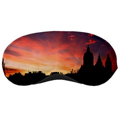 Sunset Silhouette Sun Sky Evening Sleeping Masks by Celenk