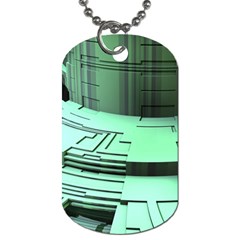 Futuristic Urban Architecture Dog Tag (one Side) by Celenk