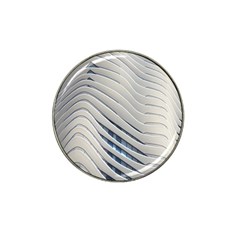 Aqua Building Wave Hat Clip Ball Marker by Celenk