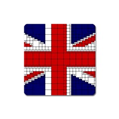 Union Jack Flag Uk Patriotic Square Magnet