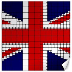 Union Jack Flag Uk Patriotic Canvas 16  x 16  