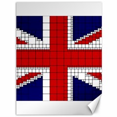 Union Jack Flag Uk Patriotic Canvas 36  x 48  