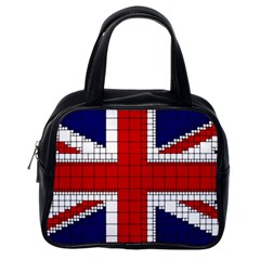 Union Jack Flag Uk Patriotic Classic Handbags (One Side)