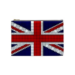 Union Jack Flag Uk Patriotic Cosmetic Bag (Medium) 