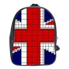 Union Jack Flag Uk Patriotic School Bag (XL)