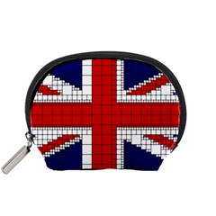 Union Jack Flag Uk Patriotic Accessory Pouches (small)  by Celenk