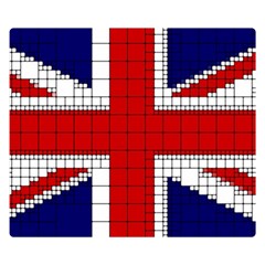 Union Jack Flag Uk Patriotic Double Sided Flano Blanket (Small) 