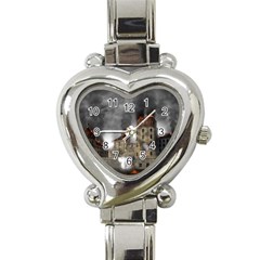 Destruction Apocalypse War Disaster Heart Italian Charm Watch by Celenk