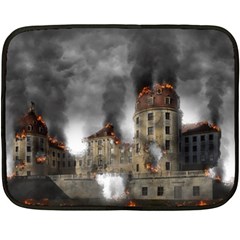 Destruction Apocalypse War Disaster Fleece Blanket (mini) by Celenk