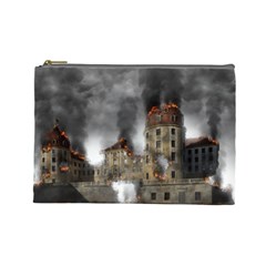 Destruction Apocalypse War Disaster Cosmetic Bag (large)  by Celenk