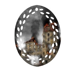 Destruction Apocalypse War Disaster Ornament (Oval Filigree)