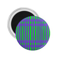 Bright Green Purple Stripes Pattern 2 25  Magnets by BrightVibesDesign