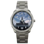Eiffel Tower France Landmark Sport Metal Watch Front