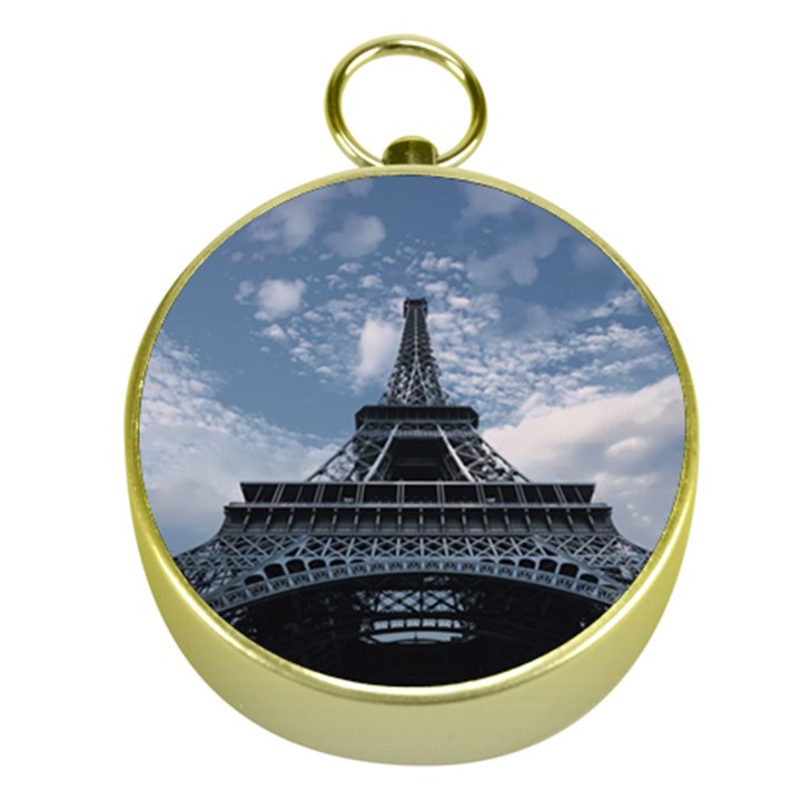 Eiffel Tower France Landmark Gold Compasses