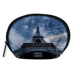 Eiffel Tower France Landmark Accessory Pouches (medium)  by Celenk