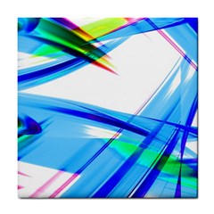 Lines Vibrations Wave Pattern Tile Coasters by Celenk