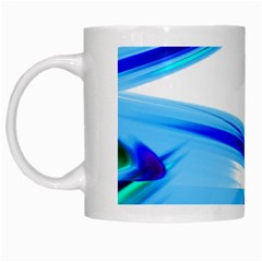 Lines Vibrations Wave Pattern White Mugs