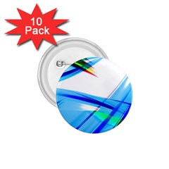 Lines Vibrations Wave Pattern 1.75  Buttons (10 pack)