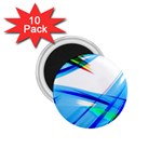 Lines Vibrations Wave Pattern 1.75  Magnets (10 pack)  Front