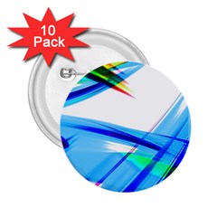 Lines Vibrations Wave Pattern 2.25  Buttons (10 pack) 