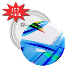 Lines Vibrations Wave Pattern 2.25  Buttons (100 pack) 