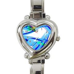 Lines Vibrations Wave Pattern Heart Italian Charm Watch