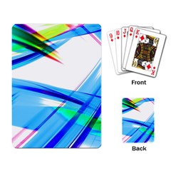 Lines Vibrations Wave Pattern Playing Card