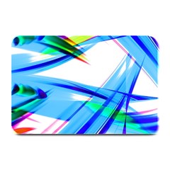 Lines Vibrations Wave Pattern Plate Mats