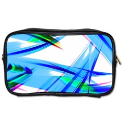 Lines Vibrations Wave Pattern Toiletries Bags 2-Side