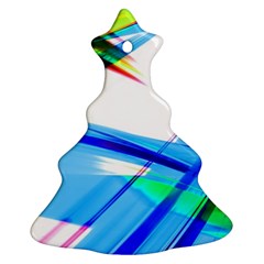 Lines Vibrations Wave Pattern Ornament (Christmas Tree) 