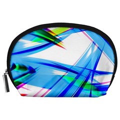 Lines Vibrations Wave Pattern Accessory Pouches (Large) 