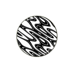 Black And White Wave Abstract Hat Clip Ball Marker by Celenk