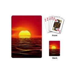 Sunset Ocean Nature Sea Landscape Playing Cards (mini) 