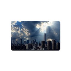 New York America New York Skyline Magnet (name Card) by Celenk