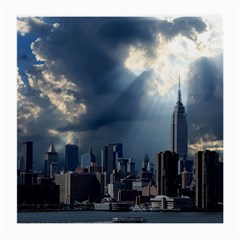 New York America New York Skyline Medium Glasses Cloth (2-side) by Celenk