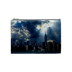 New York America New York Skyline Cosmetic Bag (medium)  by Celenk