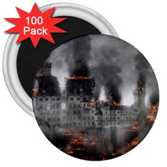 Destruction War Conflict Explosive 3  Magnets (100 Pack) by Celenk