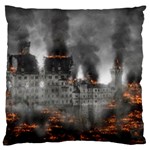 Destruction War Conflict Explosive Large Flano Cushion Case (Two Sides) Front