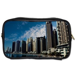 Skyscraper City Architecture Urban Toiletries Bags 2-side by Celenk