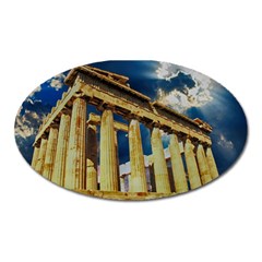 Athens Greece Ancient Architecture Oval Magnet by Celenk