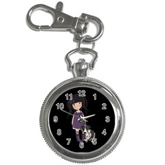 Dolly Girl And Dog Key Chain Watches by Valentinaart