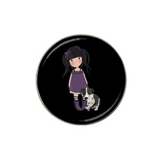 Dolly Girl And Dog Hat Clip Ball Marker (10 Pack) by Valentinaart